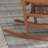 Outdoor Rocking Chair Set Of 2 With Side Table, Patio Wooden Rocking Chair With Smooth Armrests, High Back For Garden, Balcony, Porch, Supports Up To 352 Lbs.-457296063