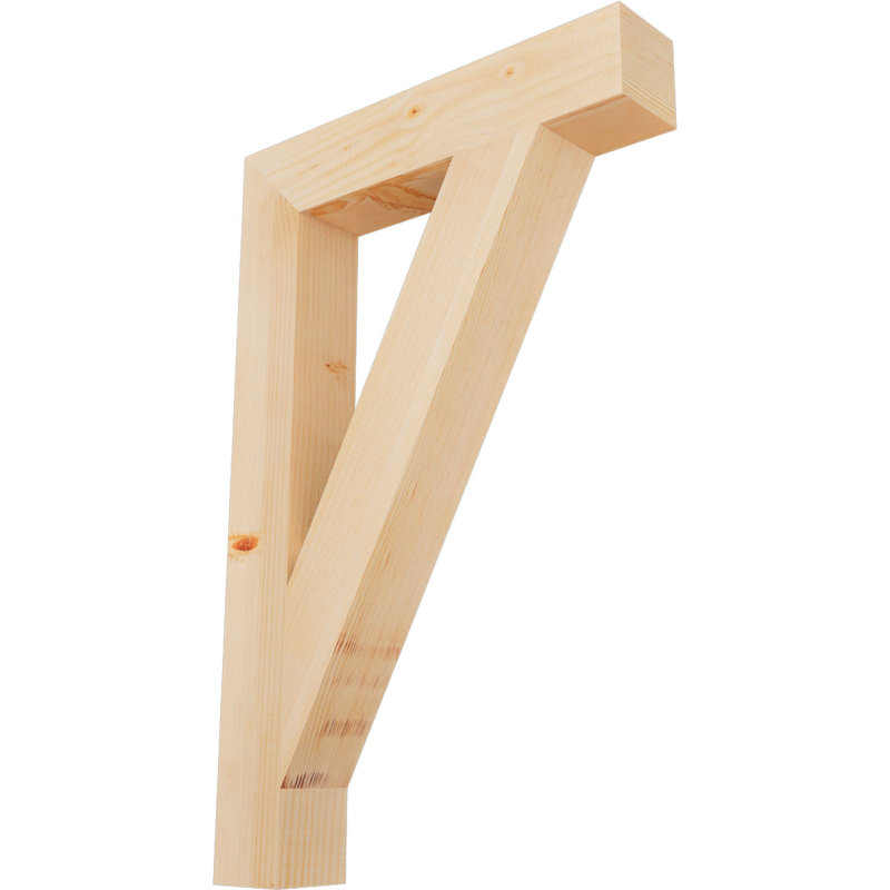 Support de bloc traditionnel, Douglas (lisse), H 34 po x l 3,5 po x P 22 po