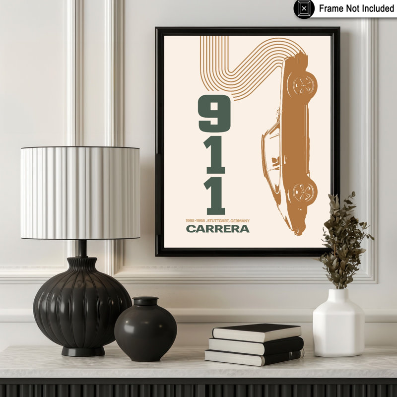 Retro Classic Car No1, Unframed, Poster, 16"H x 20"W