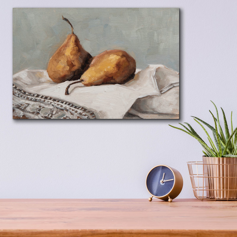  «Paire de poires 2» par Marian Parsons, art mural en verre acrylique, 16 po x 12 po