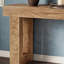 Longue table de vestibule de style industriel de couleur chêne, conception en bois simple, pouvant être placée dans le couloir et derrière le canapé