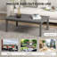 Nayelin Rectangular Metal Outdoor Coffee Table - 100 cm W 60 cm D
