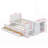 Twin Size Platform Bed With Desk, Storage Shelf, 3 Drawers, Multifunctional Wood Bedframe With Trundle-1399783998
