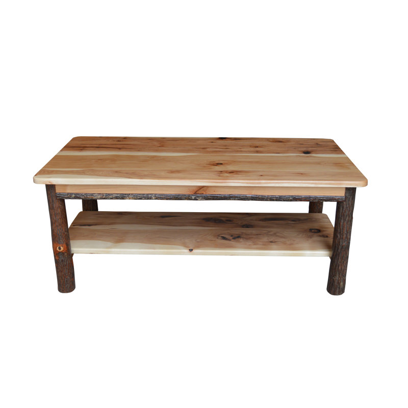 Adriah Solid Wood Coffee Table, Rustic