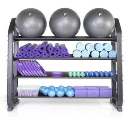 Power Systems Lightweight Yoga Block, 9" x 6" x 4" Exercise Block for Stretching & Pilates - Grey