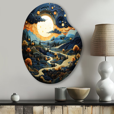 Gustauo - surréalisme, art mural unique en métal, reproduction d'art asymétrique moderne