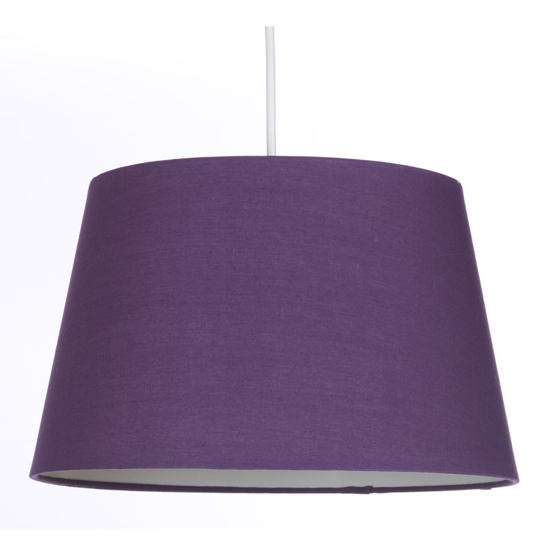 Cotton Empire Lamp Shade ( Uno ), 19cm H x 30cm W x 30cm D, Plum