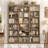 Huckins 71.2" H X 63.4" W Standard Bookcase With Adjustable Shelves, Wood Storage Bookshelves-121780344