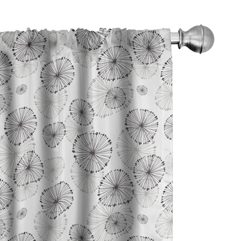 Apex Abstract Semi-Sheer Rod Pocket Sliding Panel, 28" x 95"