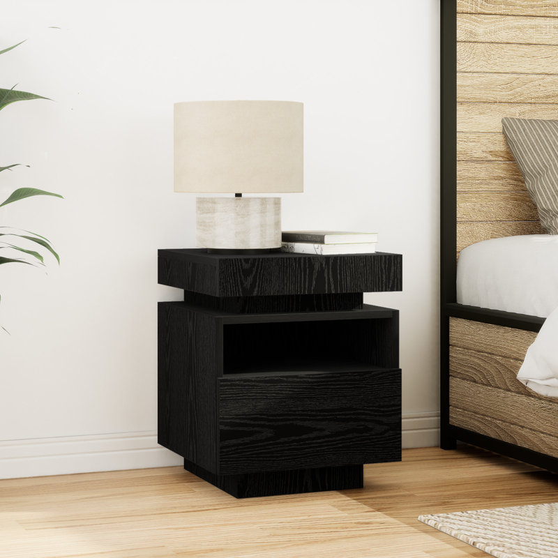 40cm W Manufactured Wood Bedside Table