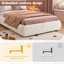 Metal Ottoman Storage Bed