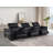 5-Piece 3-Power Reclining Italian Leather Sofa With Power Headrest-100738181