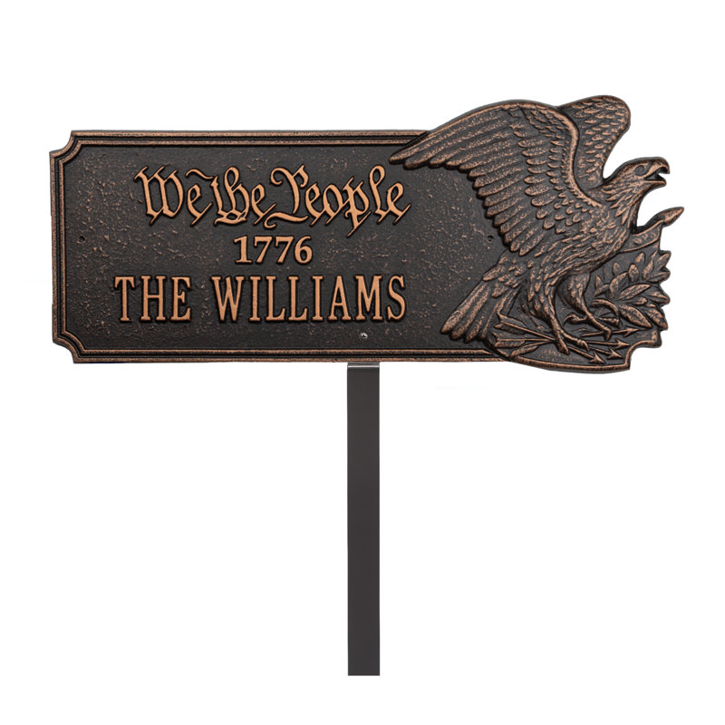 Plaque We We People 1776, ligne standard 1 ligne