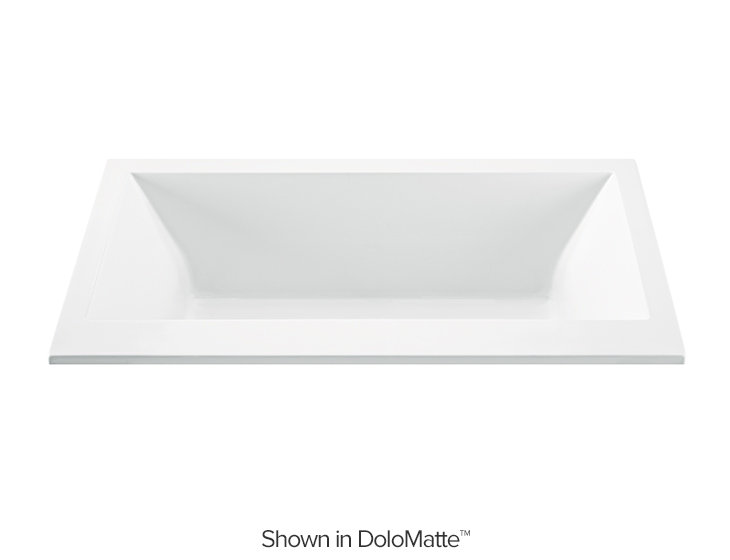Kahlo 2 DoloMatte 66" x 36" Soaking Solid Surface Bathtub, Undermount