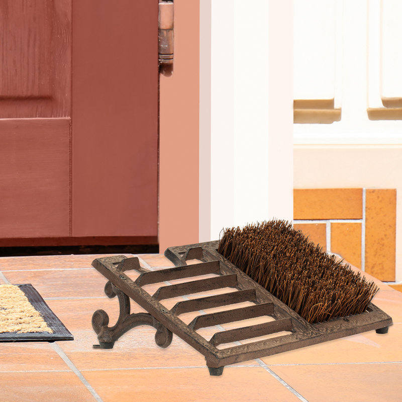 Outdoor Boot Scraper, Brown