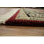 Tapis rouge, noir et or de style rétro 6 x 9