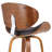 Chagoya Mid-Century Modern Swivel Counter or Bar Height Bar Stool in Faux leather and Wood Finish-509655881
