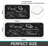 Black Chalkboard Kitchen Utensil Print 2 Pack Kitchen Rugs, Kitchen Family Space
