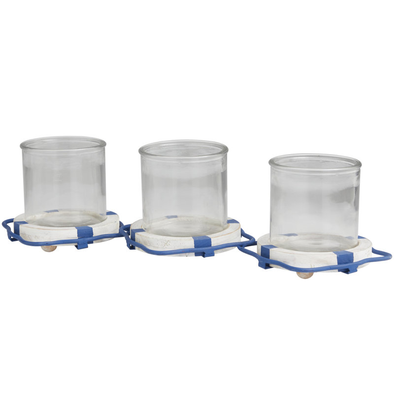 4.95'' H Metal Tabletop Pillar, Blue
