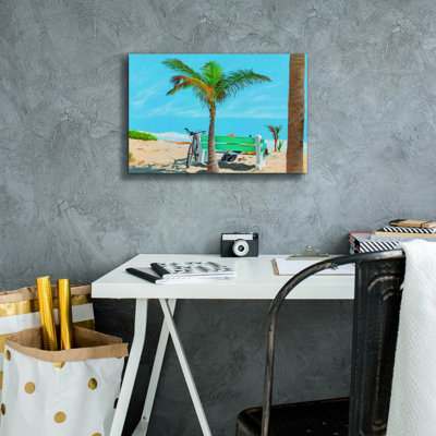  «Take A Break» par John Jaster, art mural sur toile, 18 po x 12 po