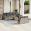Ensemble de canapé de jardin Vidaxl gris
