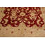 Tapis oriental rouille / brun clair / doré clair en laine noué à la main 8 pi 1 po x 9 pi 10 po Chobi