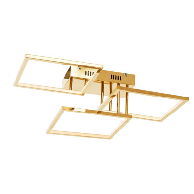 Akine 3 - Light Gold LED Geometric Pendant