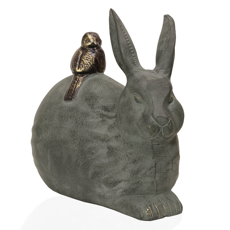 Rabbit and Friend Garden Statue