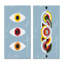 «Vintage Abstract Organic Geometrics in Retro I», ensemble de 2 impressions-2079215908-2079215911