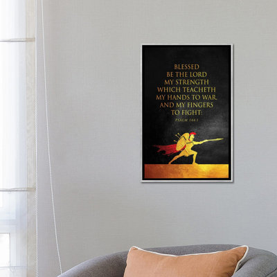 " Psalm 144:1 Bible Verse " by Adrian Baldovino