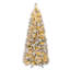 Arbre de Noël floqué avec aiguilles en pin-743715639