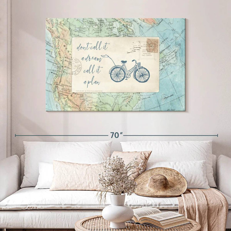 Travel Posts I, 32" H x 48" W