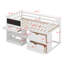Lit mezzanine bas avec bureau roulant, tablette et tiroirs-1554991781