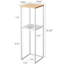 Solid Wood Pedestal End Table with Storage-89062290
