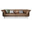 Canapé modulaire brun en cuir véritable-586562144-586562145