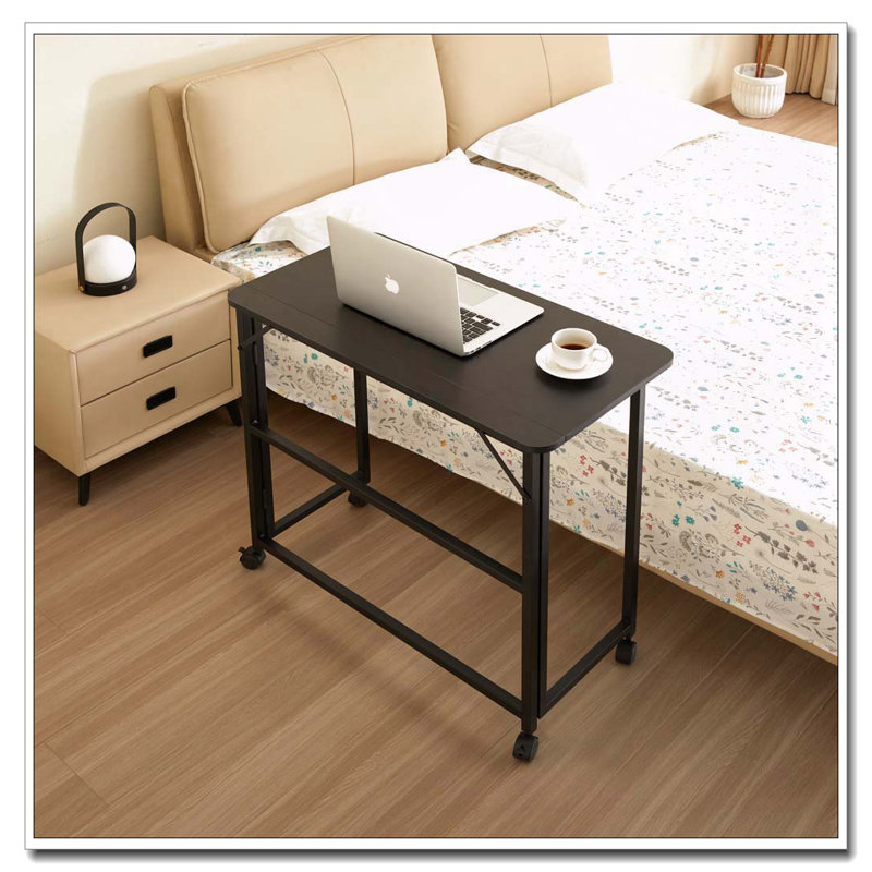 Petit bureau pliable pliable pour petit espace, bureau d'écriture 31,5 pouces pour bureau, bureau à la maison pliable pour chambre 80 * 40, noir
