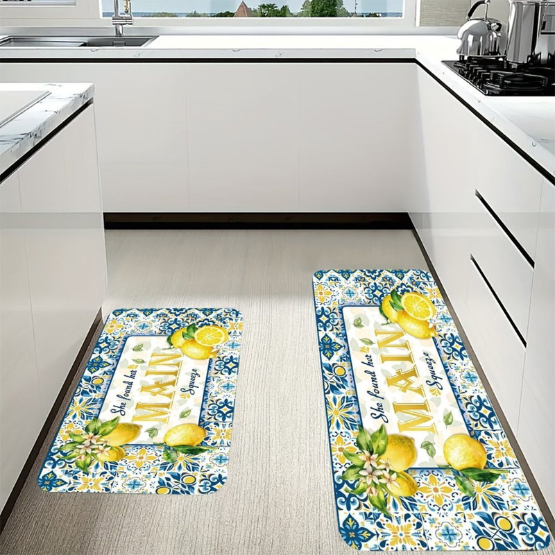 Tapis de cuisine 2 pièces Lemon