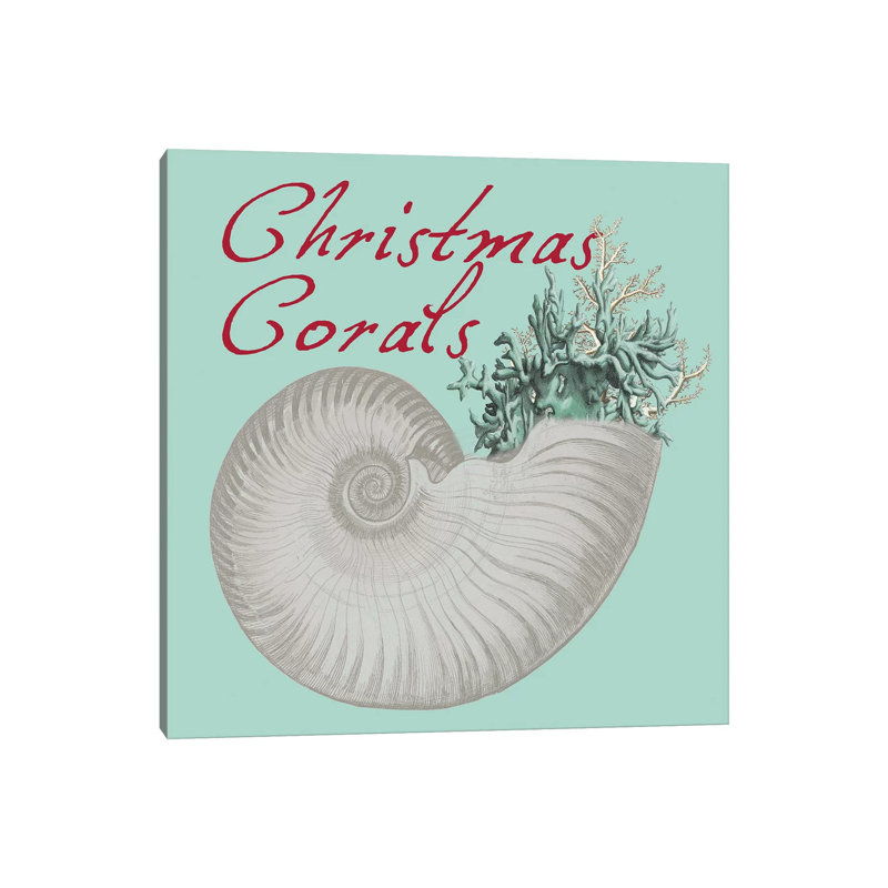 Christmas Corals by Sheldon Lewis - Wrapped Canvas Print, 30.48 cm H x 30.48 cm W