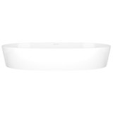 Ios 80 Oval 31-7/8" Vessel Lavatory Sink in Volcanic Limestone without Internal Overflow
