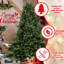 Arbre de Noël 7 pi, 2257 pointes, pe / mixte, base large pour de superbes présentoirs, branches articulées, installation sans effort, support en métal, 84 po de hauteur, 65 7 pi de hauteur avec conception réaliste Grand Impact, rapide