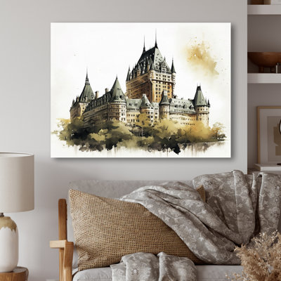 Château Frontenac au Québec - Art mural pour salon Québec