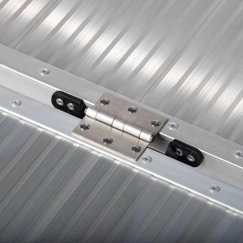 Titan Ramps 3 Foot Single-Fold Aluminum Wheelchair Ramp, 600 Pound Capacity, 3" H x 29" W x 36" L