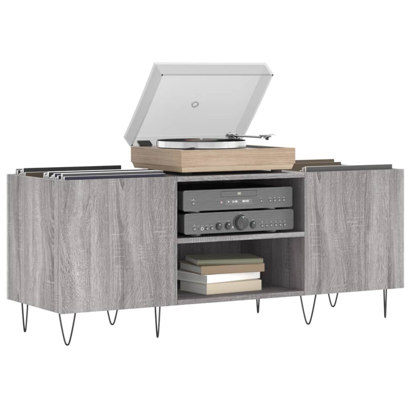 48cm H Media Cabinet, Grey Sonoma