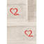 Ensemble de serviettes en coton biologique de qualité supérieure (2 pièces) - Serviette de bain 19,7 x 35,4 pouces et serviette de bain 27,6 x 55,1 pouces | 100% naturel, 520 g / m², doux et absorbant | Lavable à la machine, couleur beige | Un luxe écologique pour la maison-1339914608-1339914636