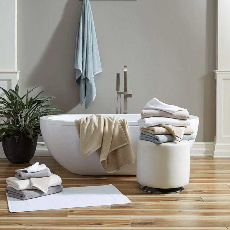 Riviera 2-pc Bath Sheet Set, Chrome