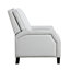 Fauteuil inclinable à dossier poussoir gris de style transitionnel en chenille gris 1 pièce
