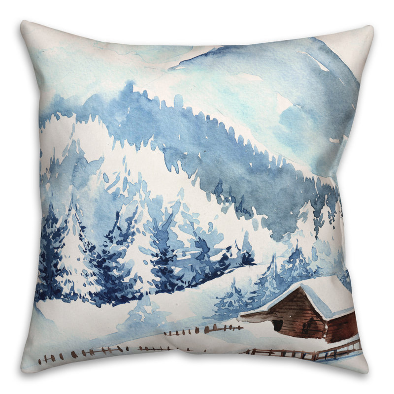  Housse de coussin et insert en forme d'aquarelle, H 20 po x l 20 po x P 1,5 po
