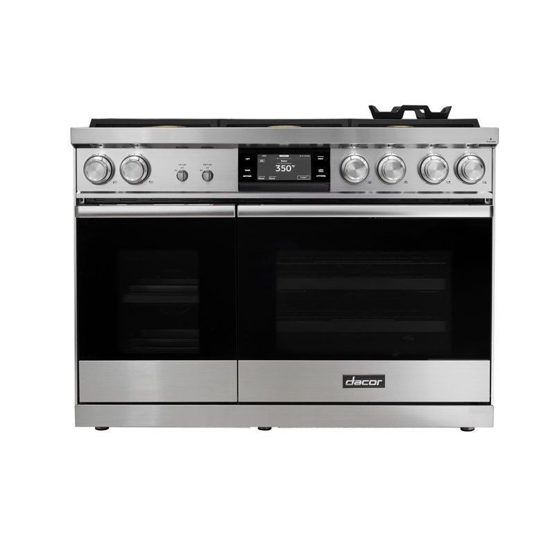 48" Pro-Range 6 Burners, Contemporary, NG/LP, Silver Stainless