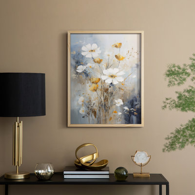 Reproduction encadrée FLORAL Series CCL XXXVI - bois massif