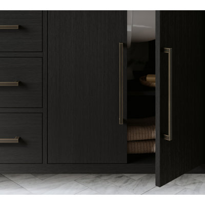 Alsup 72'' Double Bathroom Vanity with Quartz Top